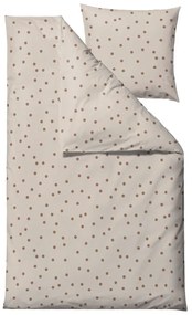 Кафяво единично спално бельо от памучен сатен 140x200 cm Solaris – Södahl