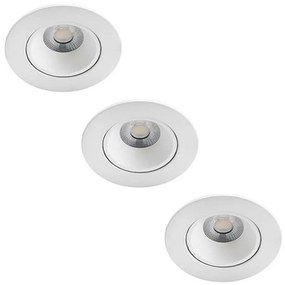 Philips - К-кт 3бр. LED димируеми лунички за баня ABROSA LED/9W/230V IP44