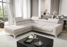 Ъглов диван Soreko Plus-Екрю-ляв