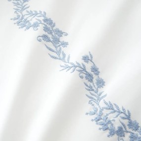 Бяло двойно 3 части спално бельо от памук перкал 200x200 cm Camille Embroidered Floral – Bianca
