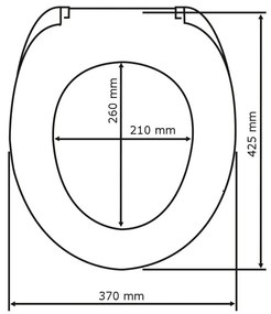 Седалка за тоалетна 37 x 42,5 cm Bamboo – Wenko