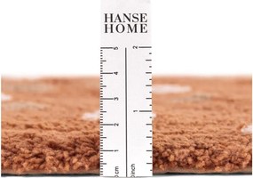 Кафяв памучен детски килим подходящ за пране/ръчно изработен 89x120 cm Snuggle Gino – Hanse Home