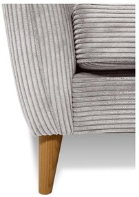 Светлосив диван от рипсено кадифе 170 cm Paris – Scandic