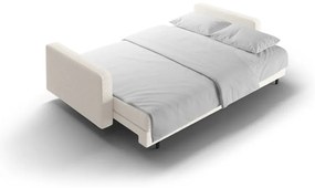 Кремав разтегателен диван с място за съхранение от букле 222 cm Bali – Cosmopolitan Design