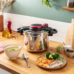 Тенджера под налягане от неръждаема стомана 6 l Clipso Minut Easy P4620768 – Tefal