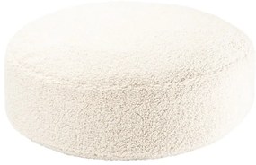 Кремав детски пуф от букле Round – Wigiwama