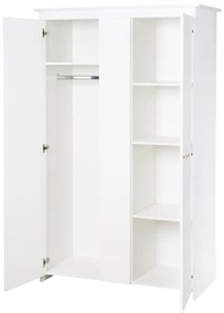 Бял детски гардероб 119x190x52 cm Anton – Roba