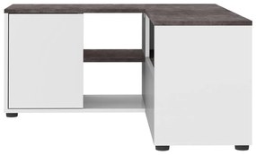 Сиво-бяла маса за телевизор от бетон 90x45 cm Angle - TemaHome