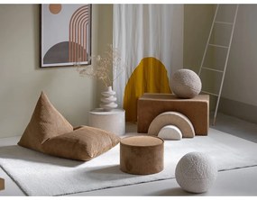 Кафяв детски пуф от рипсено кадифе Big Lounger – Wigiwama