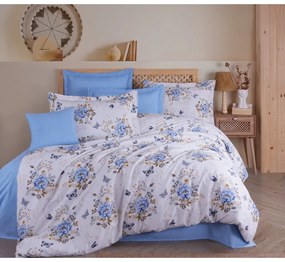 Бяло двойно спално бельо от памук Renforcé 200x200 cm Aylin – Mijolnir