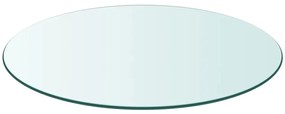 243625 vidaXL Темпериран стъклен плот за кръгла маса, 400 мм