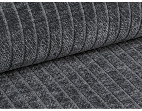 Тъмносив ъглов диван от рипсено кадифе (ляв ъгъл) Bergano – Cosmopolitan Design