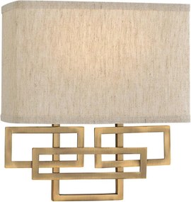 Hinkley HK-LANZA2-BR - Стенно осветително тяло LANZA 2xE14/40W/230V, бронзово