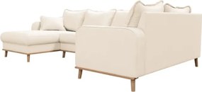 Кремав ъглов диван (ляв ъгъл) Beata - Ropez