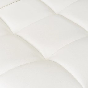 Бели бар столове в комплект от 2 бр. с регулируема височина от имитация на кожа (височина на седалката 93 cm) – Casa Selección