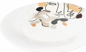 Керамична чиния за сервиране, ø 35 cm Face to Grey - VDE Tivoli 1996