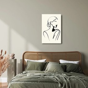 Картина на платно – Жена в минималистични линии