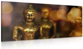 Картина на платно – Буда с абстрактен фон