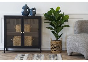 Черна метална витрина 80x80 cm Dalby – House Nordic