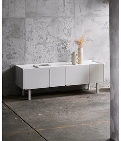 Бяла маса за телевизор 160x55x45 cm Bera – Unique Furniture