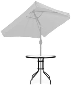 Кръгла градинска маса 80 cm от стъкло