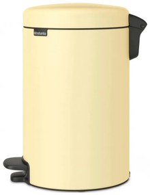 Кош за боклук с педал Brabantia NewIcon 1008844, 12 л, Плавно затваряне, Противоплъзгаща основа, Жълт