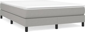 3120516 vidaXL Рамка за легло с пружини, светлосива, 140x200 см, плат