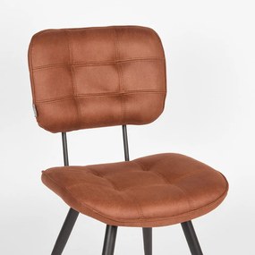 Кафяви трапезни столове в цвят коняк в комплект от 2 броя Gus - LABEL51