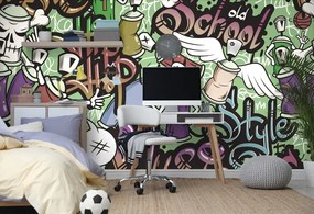Тапет – Весел street art в зелено