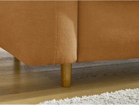 Диван за ежедневно спане/сгъваем в цвят горчица 200 cm Cocoone – Bobochic Paris