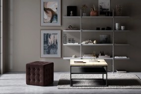 Пуф Wisdom-кафяв тъмен