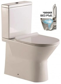Моноблок ICC 6036P, седалка и капак, порцелан, бял, 80x60.5x36см
