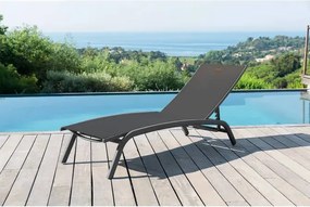 Алуминиев шезлонг Hesperide Bonao - Маслина/Графит