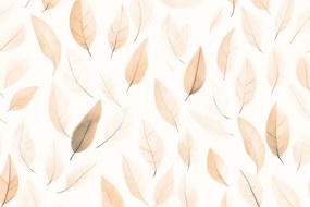 Тапет – Нежни листа в оттенък Peach Fuzz