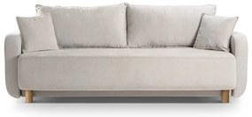 Бежов разтегателен диван с място за съхранение 231 cm Elen – Micadoni