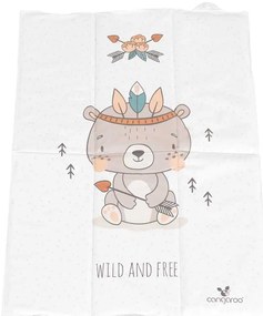 CANGAROO Сгъваема подложка за повиване 60х40 см WILD AND FREE BEAR