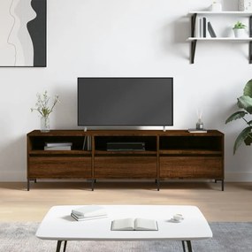 831291 vidaXL ТВ шкаф, кафяв дъб, 150x30x44,5 см, инженерно дърво