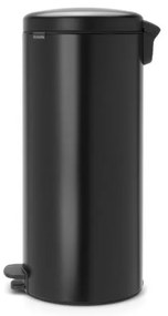 Кош за боклук с педал Brabantia NewIcon 649059, 30 л, Плавно затваряне, Противоплъзгаща основа, Черен