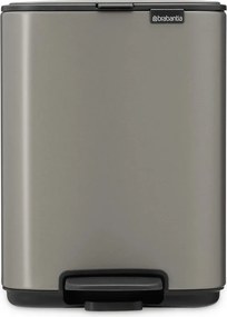 Сиво стоманено кошче за боклук с педал 4 l Bo – Brabantia