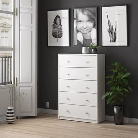 Бял скрин 72x108x30 cm May – Tvilum