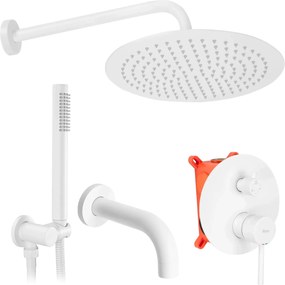 ДУШ СИСТЕМА за вграждане Rea Lungo WHITE Matt + BOX