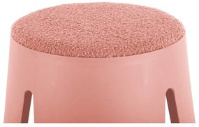 Светлорозова пластмасова табуретка Savor - Leitmotiv