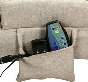 Релаксиращ масажен шезлонг Лондон с отопление umelá koža čierna