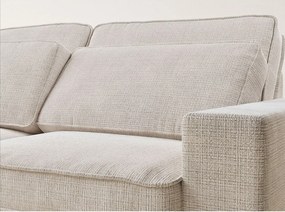 Кремав шенилов ъглов диван (ляв ъгъл/L форма) Kirou – Maison de Rêve