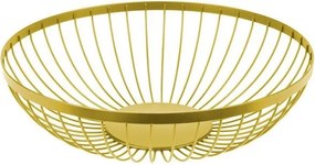Horecano - Метална фруктиера / купа кръгла ф28xh7,5см златна CHARM-(232031) (HC-981804)