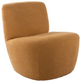 Жълто кресло от плат букле Ada – Leitmotiv