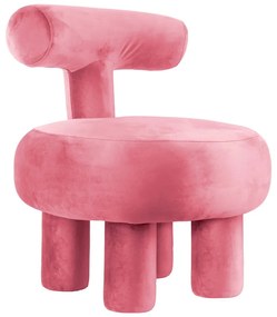 Розово кадифено кресло Abrazo – Leitmotiv