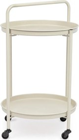 Стоманена маса за сервиране на колелца ø 44,5 cm Austin – Yes Everyday