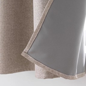 Кафява затъмняващa завеса 140x180 cm Crepuscule – douceur d'intérieur