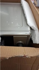 Втора ръка: Малка готварска печка Elite EMO-FL 65 2591, 2000W, 65 литра, 3 режима, Двойно стъкло, Термостат, Таймер, Турбо вентилатор, Сив
